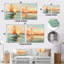 «Orange Sunset Sailing Paint I» - ensemble d'art mural en métal pour salon-579723332