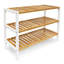 12 Pair Solid Wood Shoe Rack