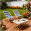 Chaise longue pliante Populus