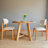 Amber Solid Wood Round Farmhouse Dining Table, Rustic Design-856240342