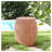 Outdoor Patio Drum-Shaped Side Table, Brown
