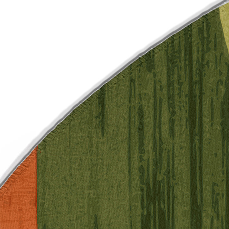 Serene Cascade Indoor And Outdoor Area Rug, Round 5'