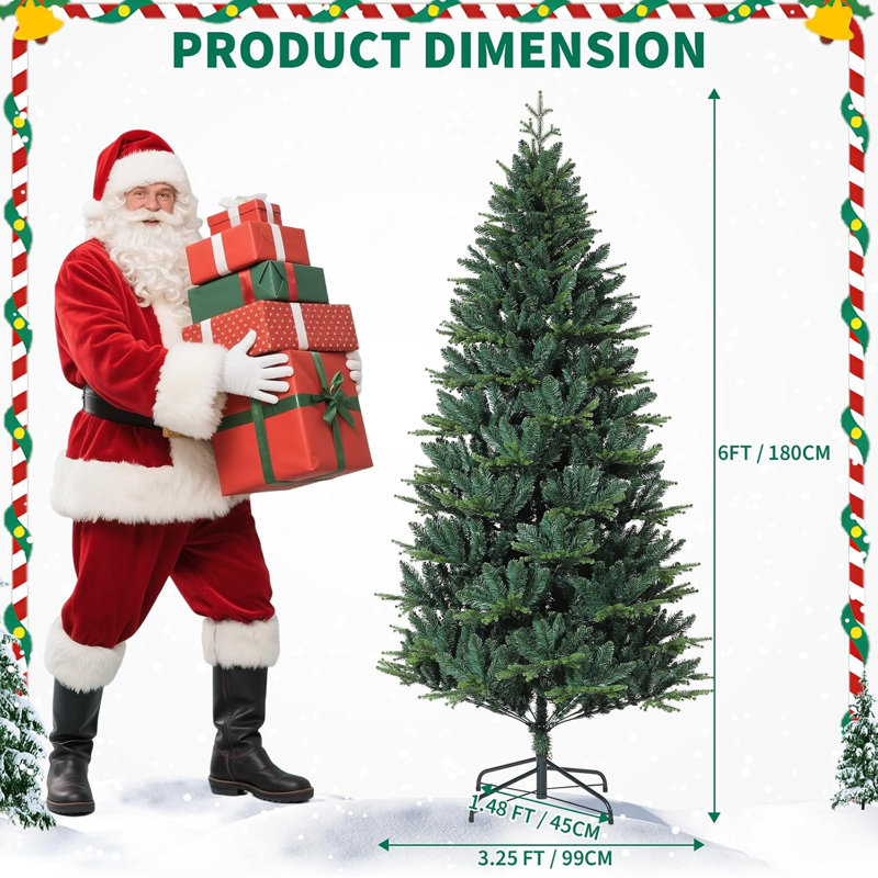 180cm H Lighted Artificial Christmas Tree