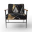 Fauteuil d'appoint rembourré en marbre Daelen-1680497835