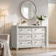 Commode 32 pouces à 6 tiroirs pour chambre à coucher et salon