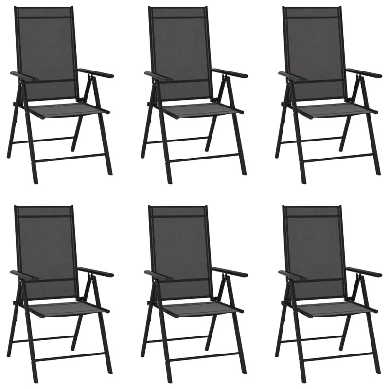 Gould Folding Recliner Chair, Black, Anthracite