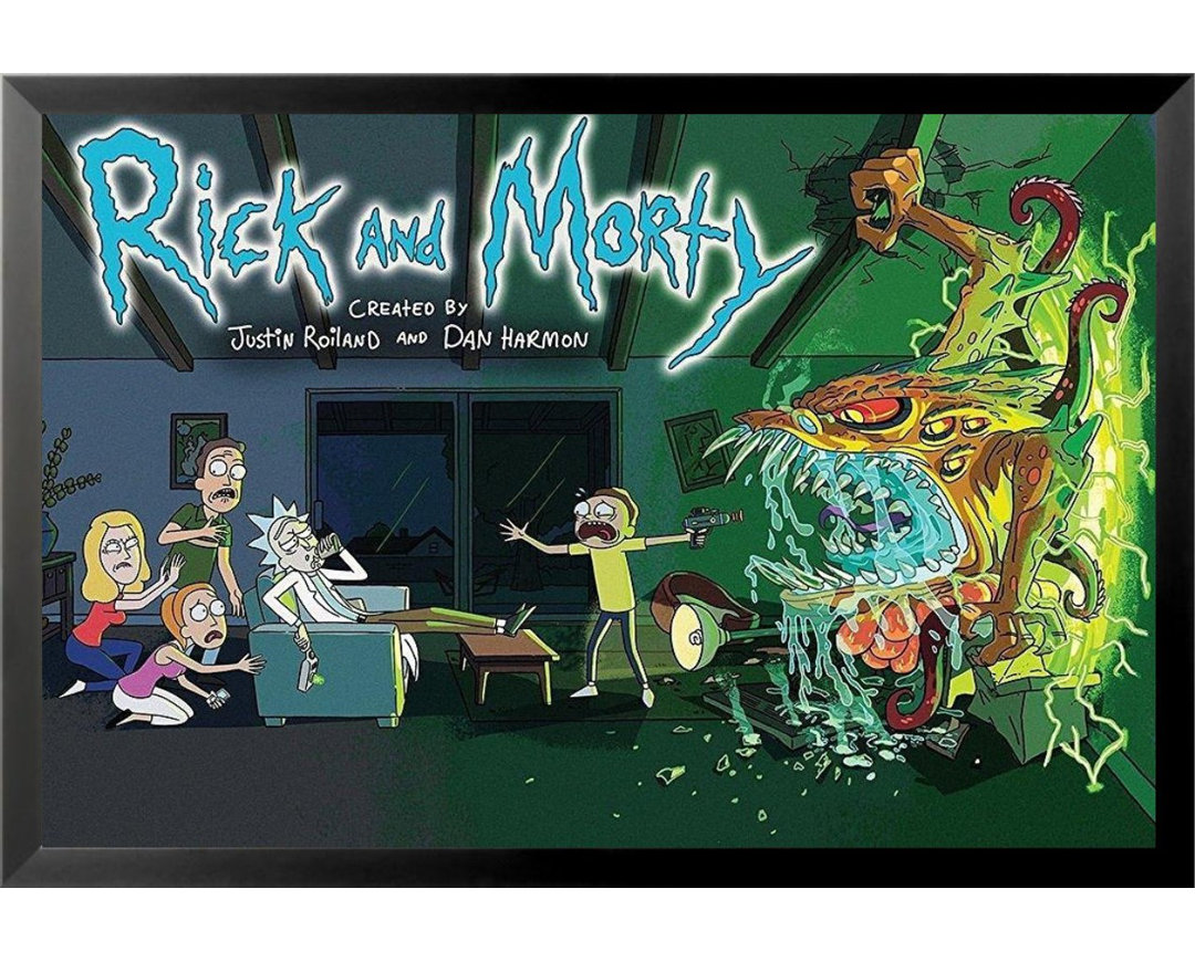 " Rick And Morty Animated Cartoon TV - Animated Science Fiction Comedy Adult Swim " Buy Art For Less
