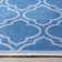 Kehr Lattice Moroccan Blue Machine Washable Area Rug