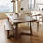 Brown  Rectangular Solid Dining Table For Dining Room/Kitchen-1125690873