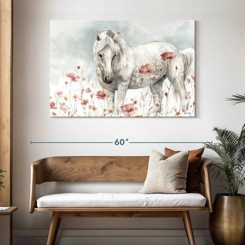 Brampt, superbe cheval sauvage I, H 32 po x l 48 po