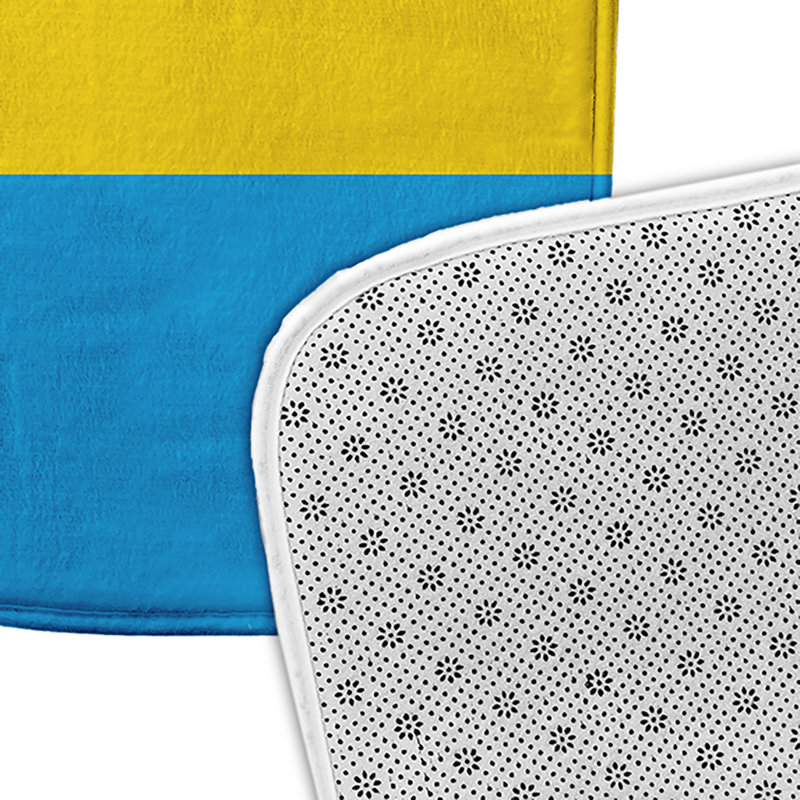 Tapis de bain Aikam, Rose / jaune / bleu