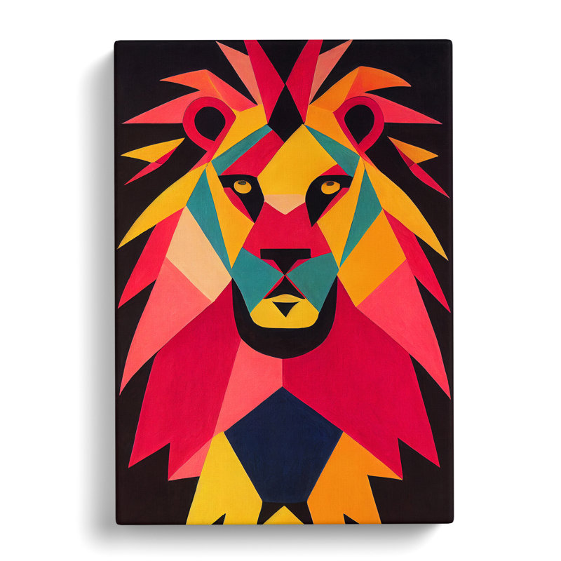 Arysta Striking Lion Art Vol.3 - Wrapped Canvas, 60cm H x 40cm W