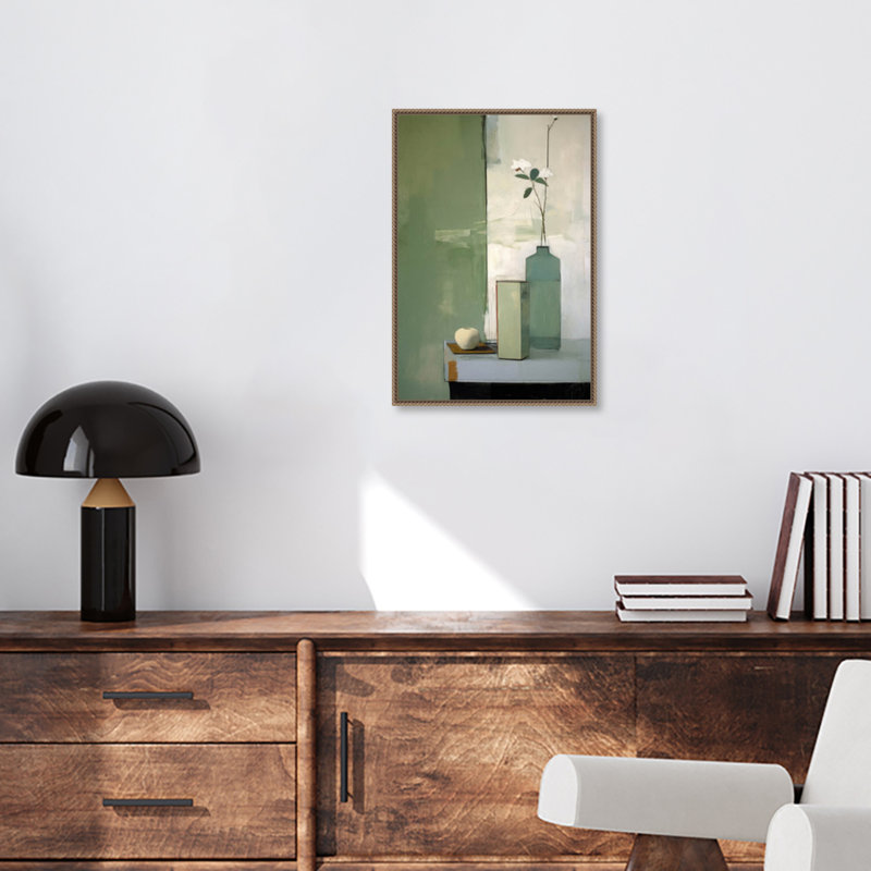 «Green Still Life», reproduction sur toile par Treechild, H 23 po x l 16 po x P 2 po