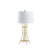 Lendsey 29" Bamboo Design Table Lamp With Off White Drum Shade-641433092