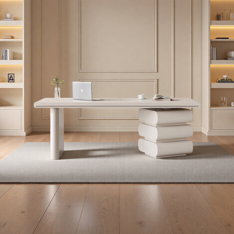 Bureau élégant et luxueux, H 29,52 po x l 70,86 po x P 27,55 po 