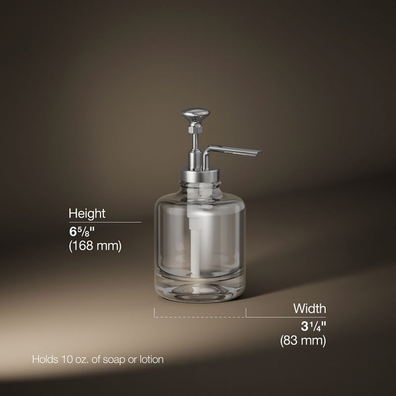 Artifacts® Soap Dispenser, Polished Chrome