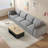 Compression Cloud Sofas, 134 Inch Corduroy Modern Modular Couch For Home