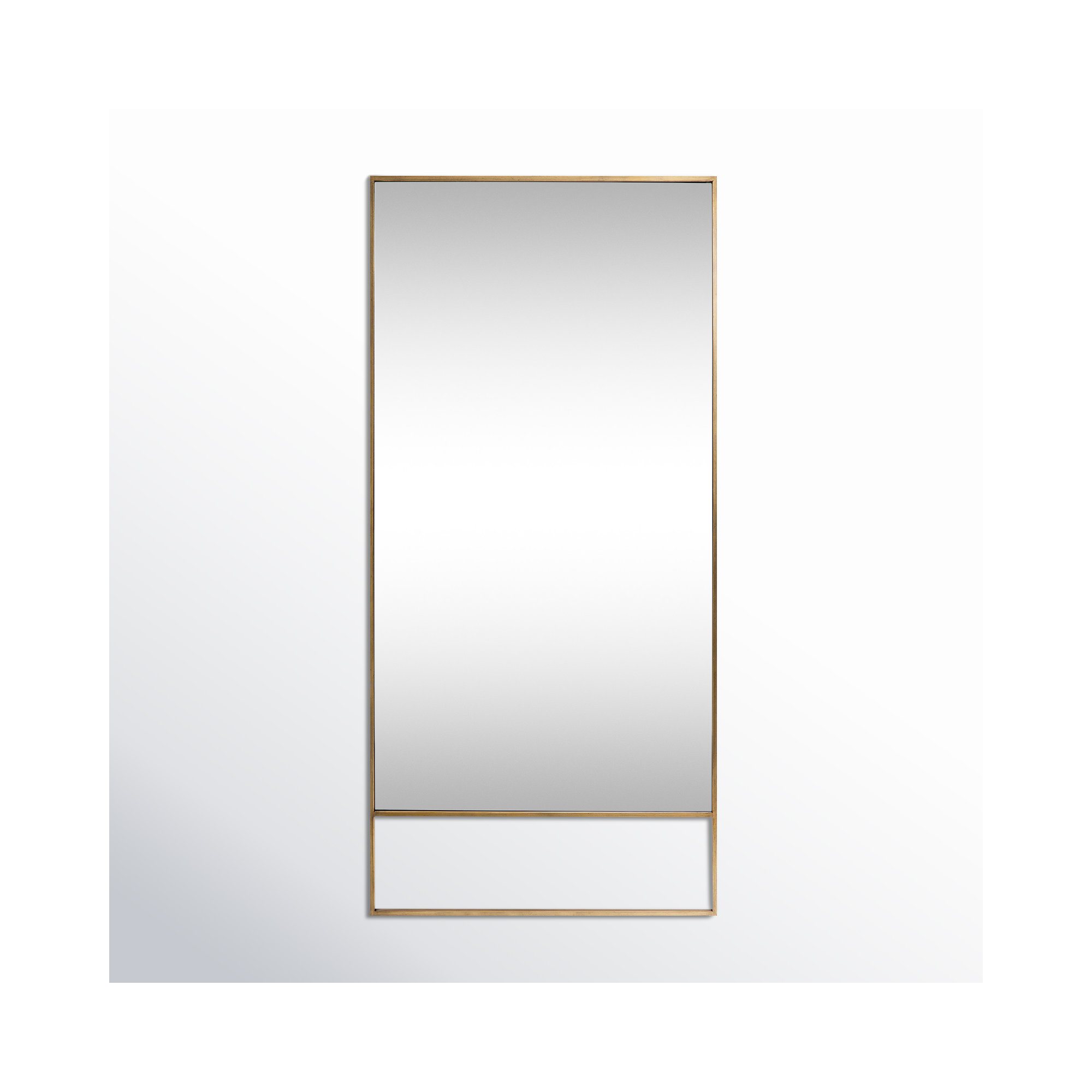 Overstreet Metal Flat Mirror, Gold