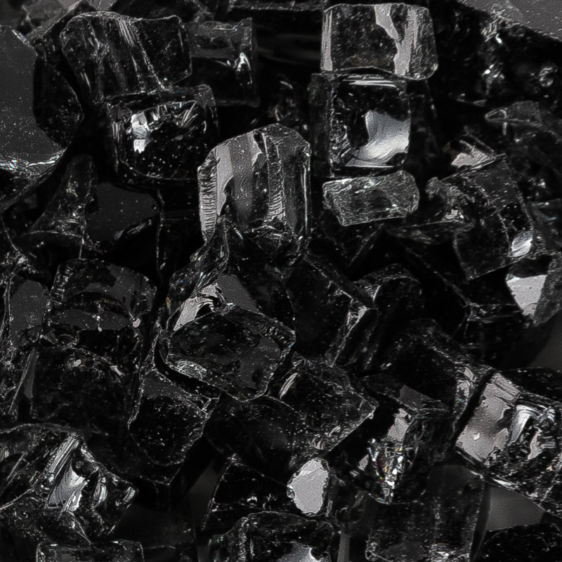 10 Lb. Lasseter Fire Glass, Onyx Black