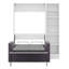 Lit escamotable mural simple avec canapé et tablettes-125171935