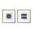 Purple Agate Shadow Boxes Wall Art, 23.5-Inch Square, 2-Piece Set | Gift Idea