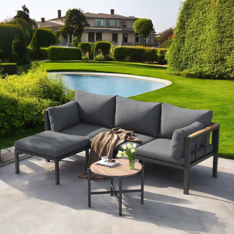 Grey  Garden Furniture Set