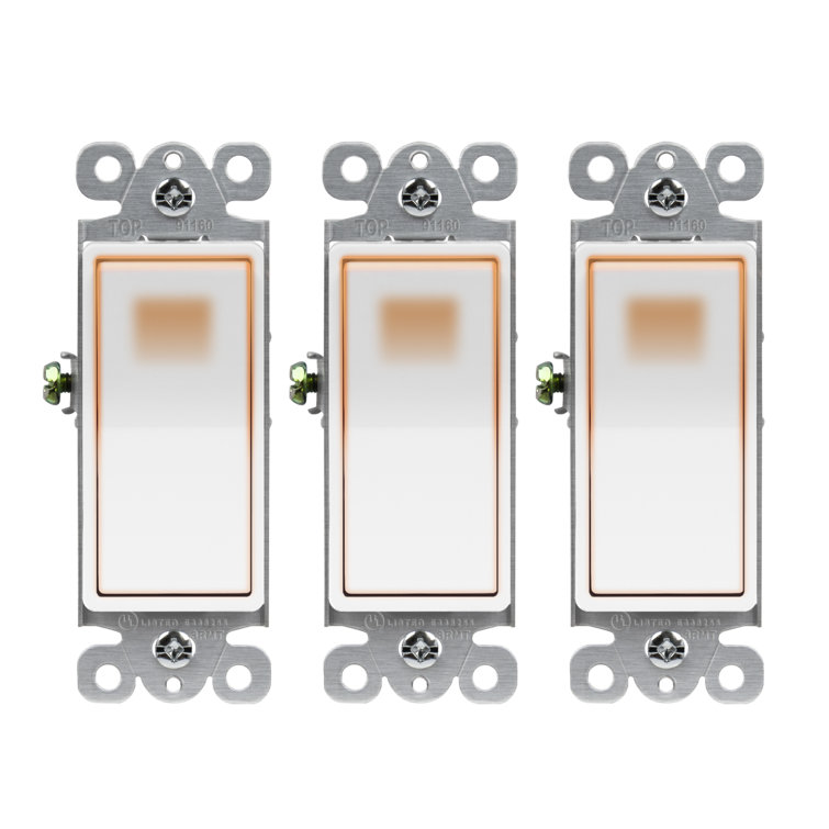 15 Tamper Resistant Single Pole Toggle Light Switch