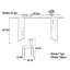 Table Mid-Century rectangulaire en bois et pierre-125099899-125099902