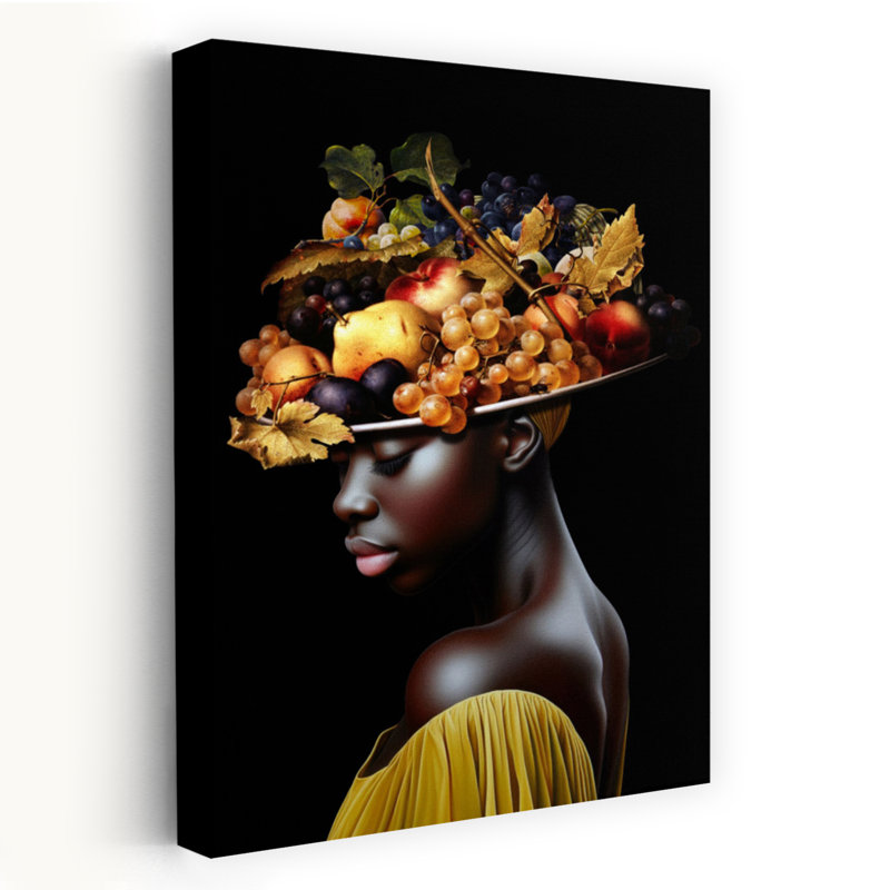 Art contemporain, portrait contemporain de fruits, H 36 po x l 24 po