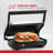 Holstein Housewares 10.2 in. Die Cast Aluminium and Stainless Steel Non Stick Electric Grill Sandwich Maker & Panini Press with Stainless Steel Lid-80870893