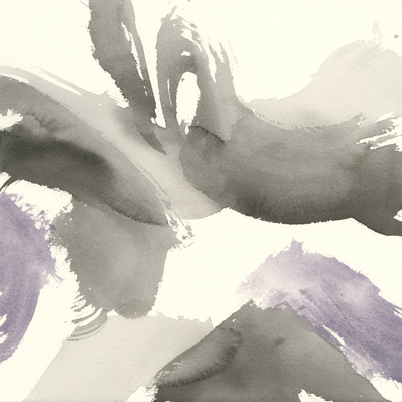 Améthyste «Gesture I» - impression d'un seul cadre photo, Non, H 30 po x l 30 po x P 1,25 po, Toile avec cadre doré
