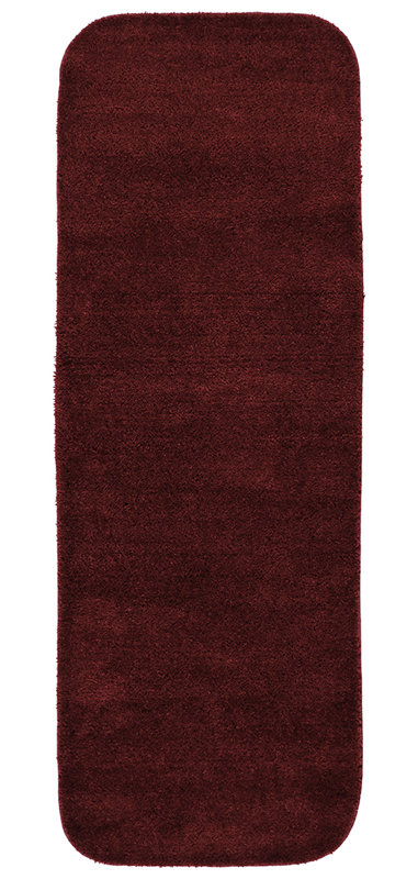 Billy-Dean Nylon Bath Rug with Non-Slip Backing, 24" W x 40" L, Chili Pepper Red