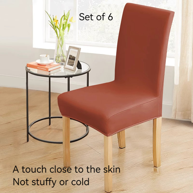 Housse en cuir pour chaise de salle à manger