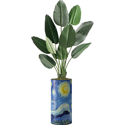Faux Foliage Plant in Plastic Planter