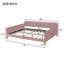 Upholstered Daybed with 4 Support Legs-33784599-33784602