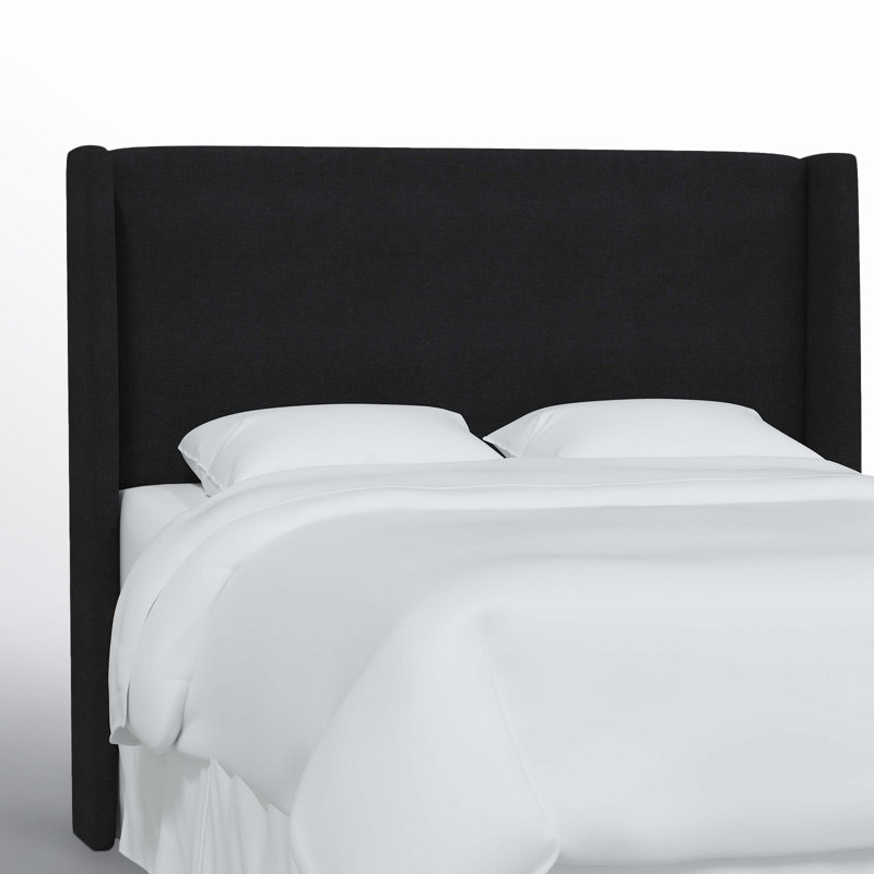 Tilly Upholstered Headboard, Full, Classic Linen Black