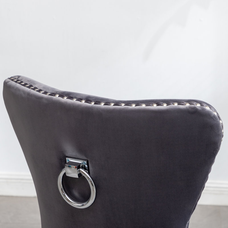 Fauteuil en velours touffeté Montura