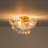 3-Light Cluster Glass Bubble Semi-Flush