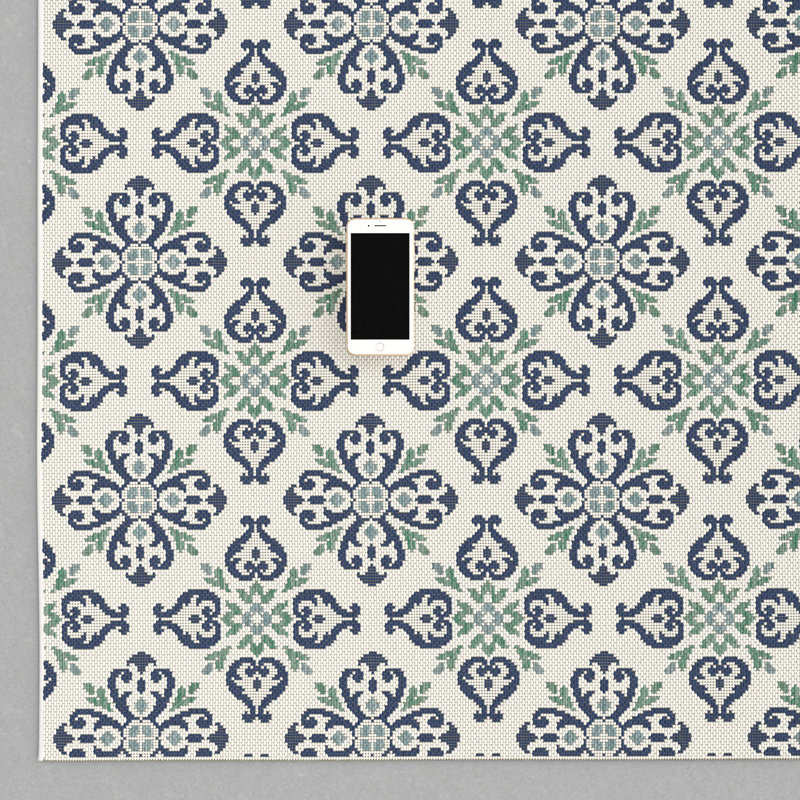 Lunas Floral Indoor / Outdoor Area Rug, Rectangle 200 x 290cm