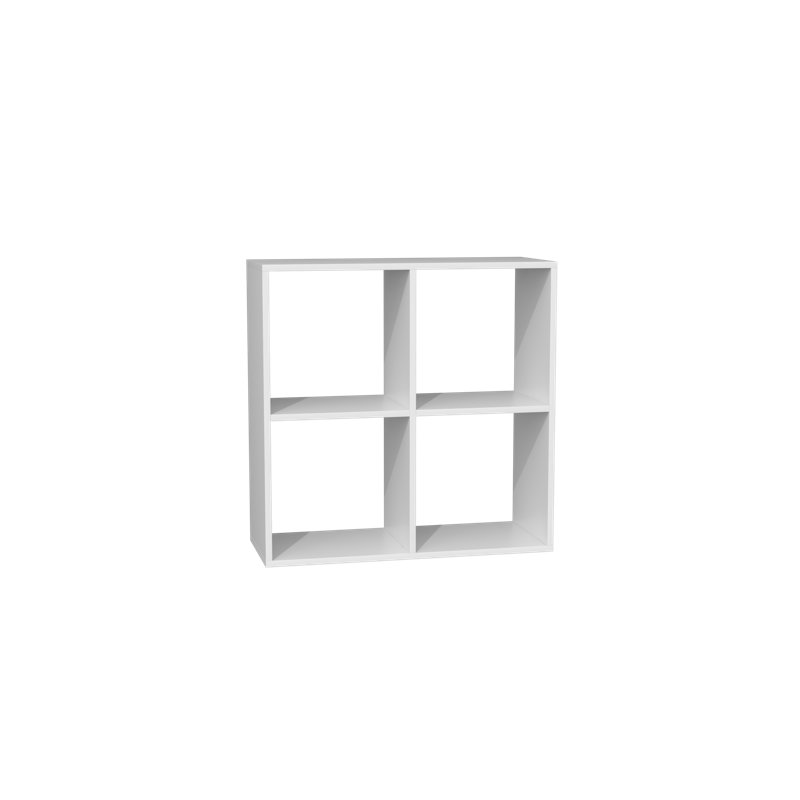 Sharnett 75cm H x 74cm W Cube Bookcase, White