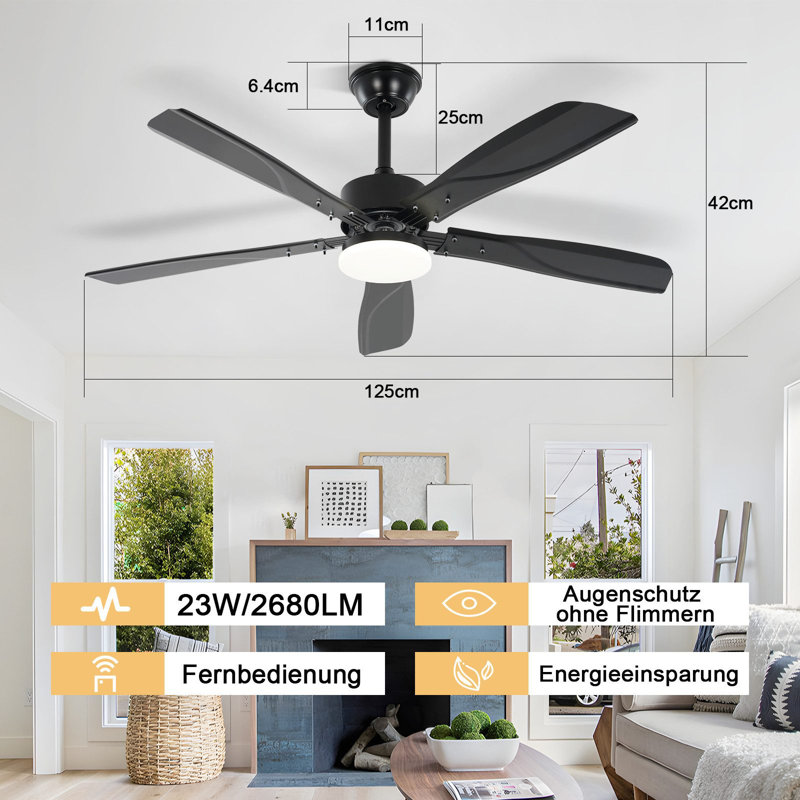 Ceiling Fan with LED Lights