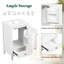 Meuble-lavabo autoportant de 20 po avec lavabo et armoire de rangement en céramique