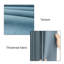 Paire de rideaux obscurcissant en polyester Brookevale