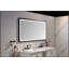 Miroir de salle de bain à DEL avec cadre en aluminium, miroir de meuble-lavabo mural, antibuée, mémoire, 3 couleurs, gradation continue-2119737821-2119737820