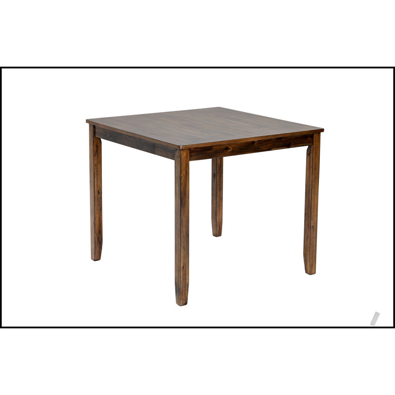 Table carrée en bois pour petits espaces, capacité de 4 personnes avec une finition de haute qualité et un design moderne