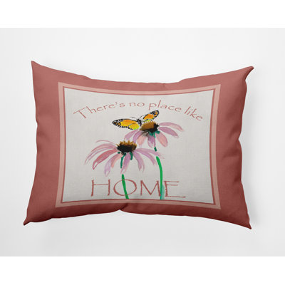 Floral Reversible Throw Pillow
