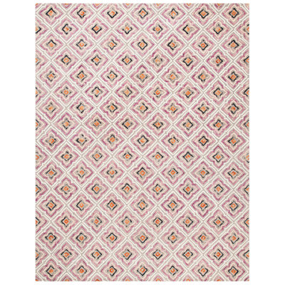 Tapis turquoise / ivoire Rubalcava