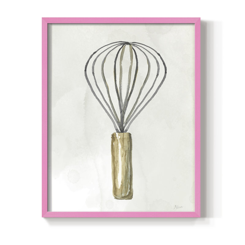 Impression encadrée Kitchen N Nécessity II - bois massif, Rose, H 11 po x l 9 po