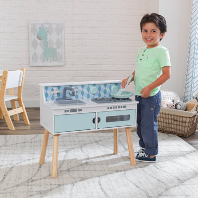 Play and Put Away Wooden Kitchen Set
