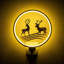 Lampe murale glamour, 12 W, blanc et or | 11,8 po x 14,2 po x 3,9 po | 100% métal, IP 44, interrupteur marche / arrêt | Plaque de base 6,3 x 6,3 x 1,6 pouces | Parfait pour les animaux et la faune, idéal pour Noël et les espaces élégants-106854156